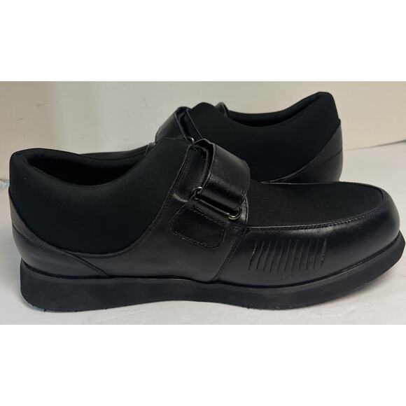Mt Emey Men\'s Bunion Edema Black Leather Comfort Casual Shoe Sz 14(6E) Wide NEW main image 10